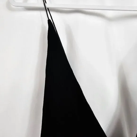 chinese dress ladies Dion Lee Fine Line Asymmetric Midi Dress Black Velvet Size US 2 – Celebrity  Owned